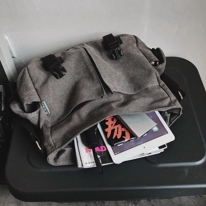 Men's Source Manufacturer Canvas Retro Document Difference Men's Messenger Bags