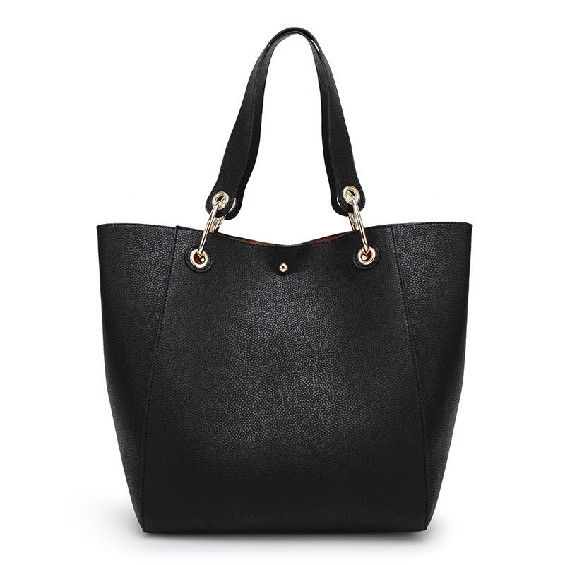 Women's Fashionable Large Capacity Magnetic Snap Shoulder Bags