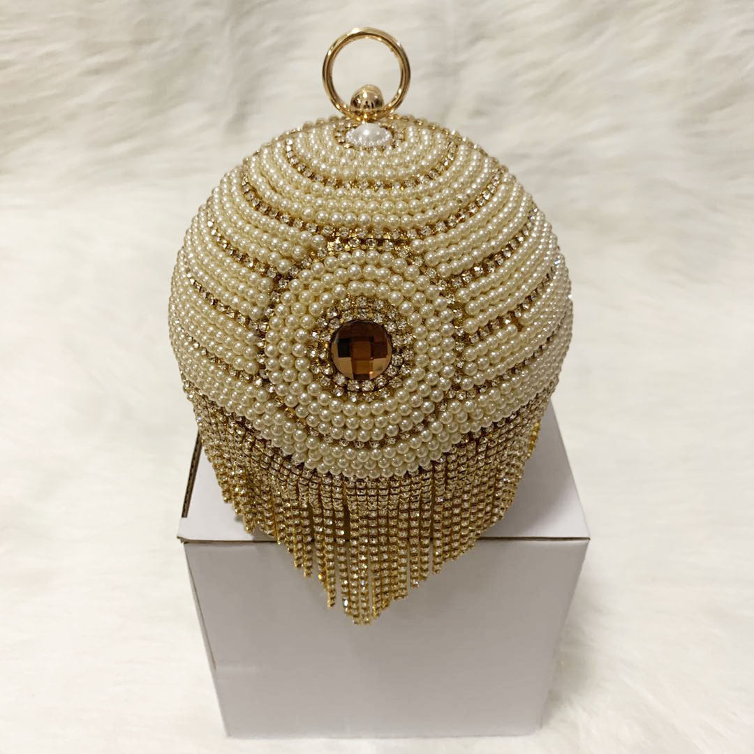 Rhinestone Dinner Fresh Plaid Chain Fashion Clutch Sweet Lady Cosmetic Bags