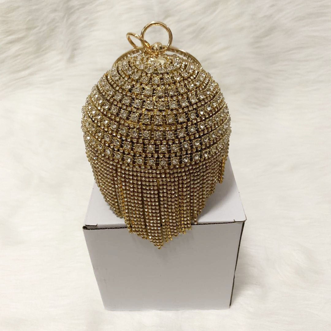 Rhinestone Dinner Fresh Plaid Chain Fashion Clutch Sweet Lady Cosmetic Bags