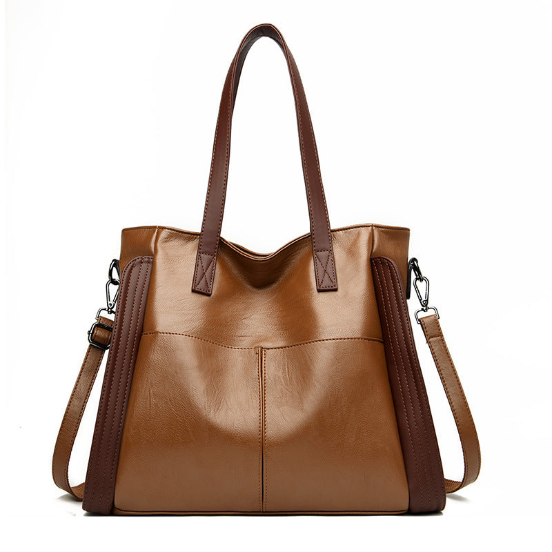 Women's Large Capacity Hand Solid Color Bags