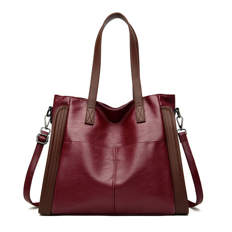 Women's Large Capacity Hand Solid Color Bags