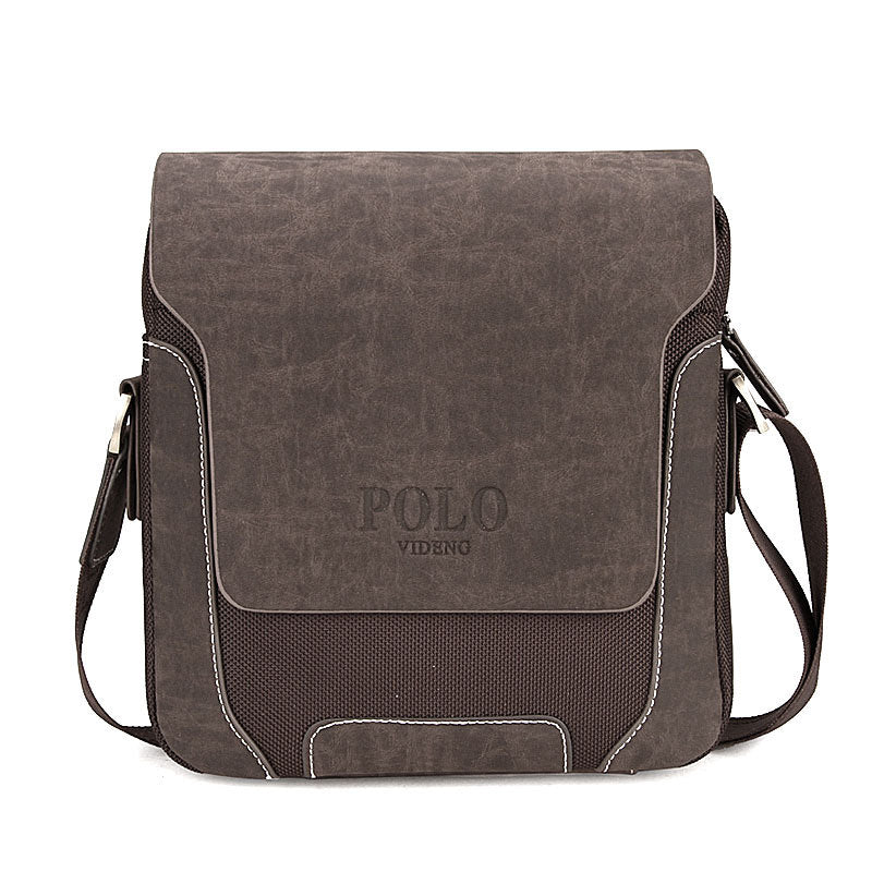Men's Nylon With Leather Frosted Cowhide Men's Messenger Bags