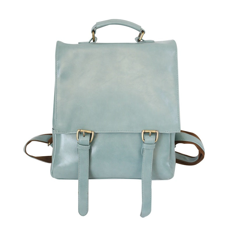 Women's Fashionable Korean Style Fashion Soft Leather Backpacks