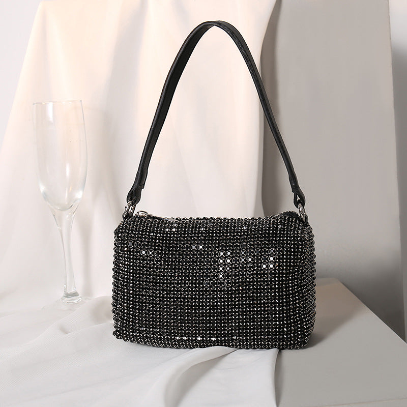 Women's Alexander Wang Rhinestone Diamond Studded Hand Full Handbags