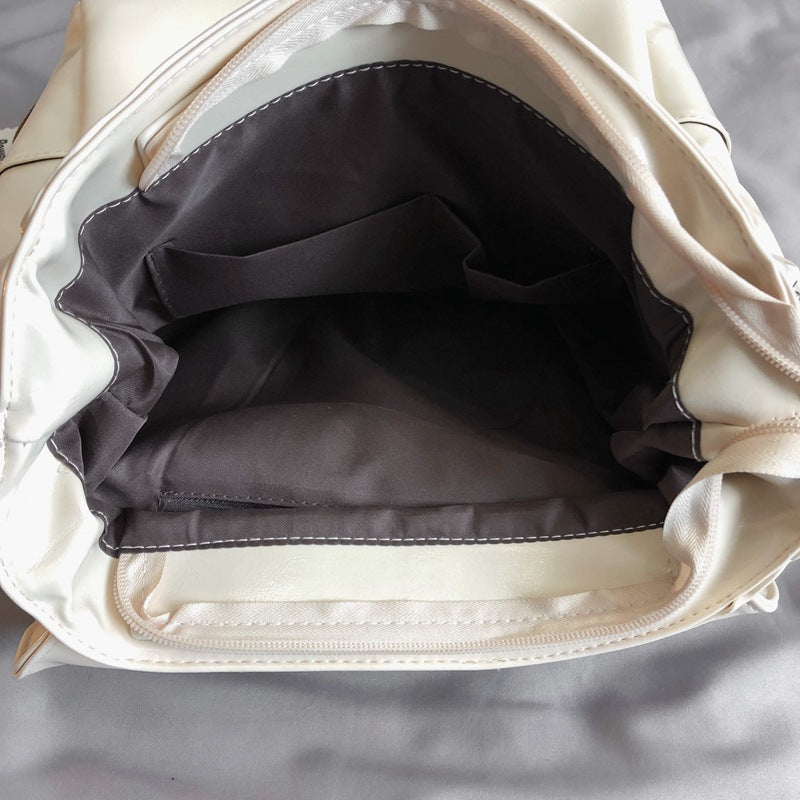 Women's Fashionable Korean Style Fashion Soft Leather Backpacks