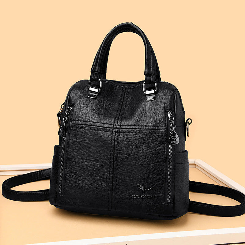 Women's Korean Style Soft Leather Fashionable One Bags