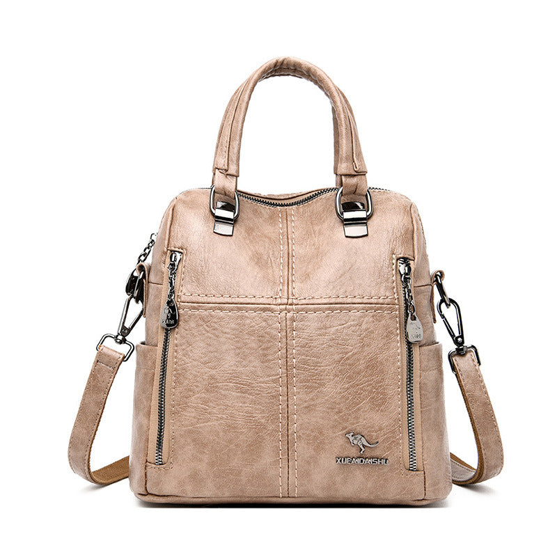 Women's Korean Style Soft Leather Fashionable One Bags