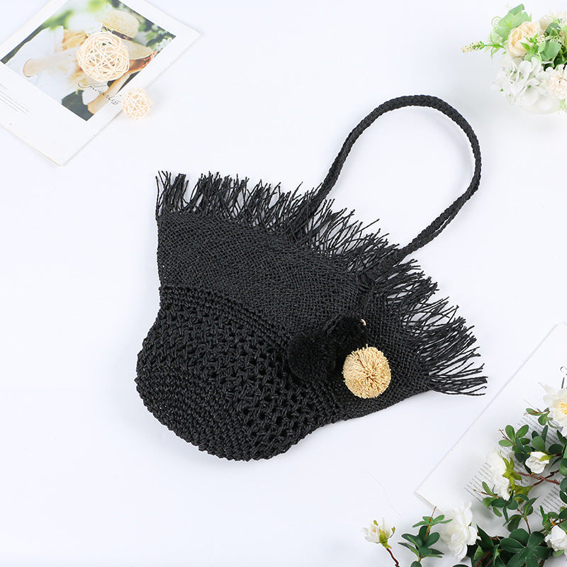 Summer Straw Woven Beach Fairy Western Handbags