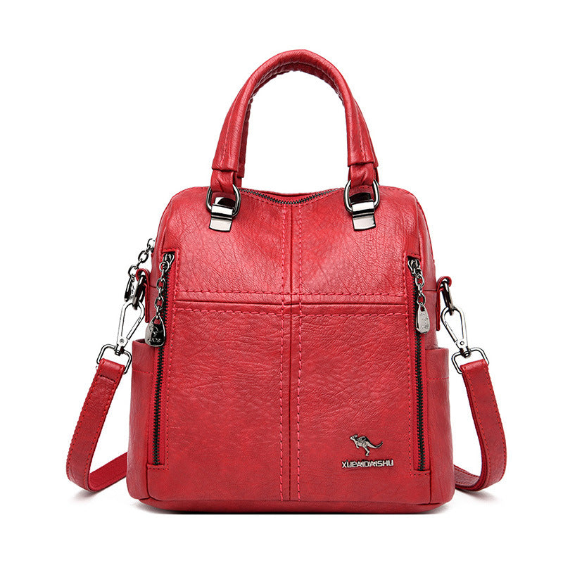 Women's Korean Style Soft Leather Fashionable One Bags