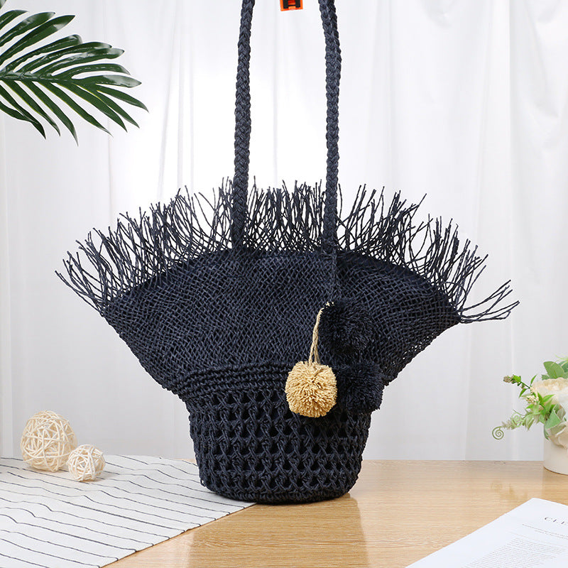 Summer Straw Woven Beach Fairy Western Handbags