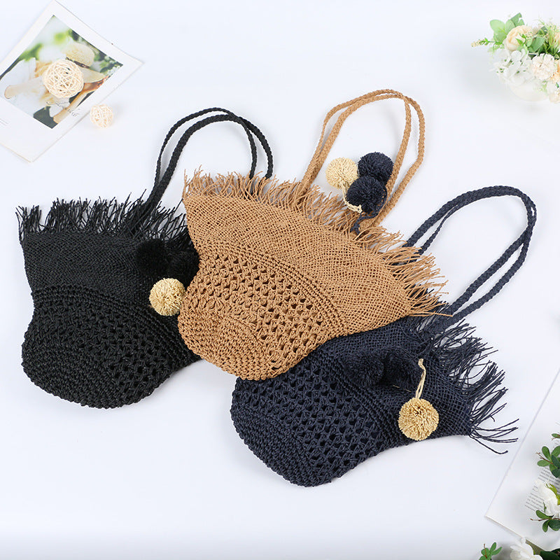 Summer Straw Woven Beach Fairy Western Handbags