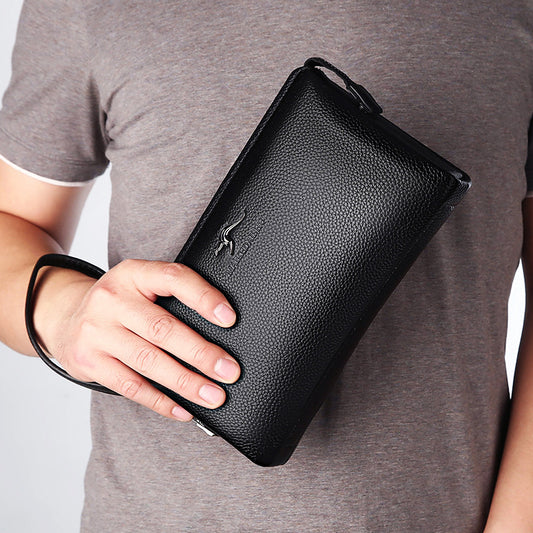 Men's Upgraded Clutch Password Business Soft Leather Men's Handbags
