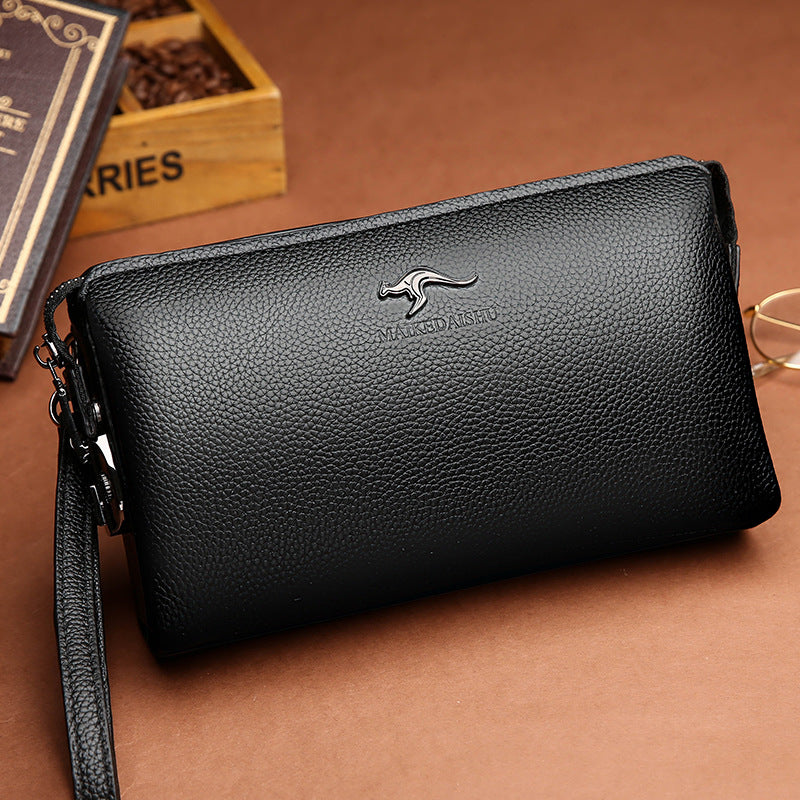 Men's Upgraded Clutch Password Business Soft Leather Men's Handbags