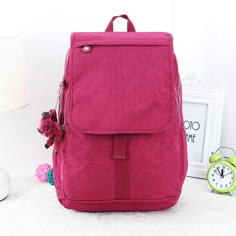 Women's Clearance Monkey Large Computer Nylon Cloth Backpacks