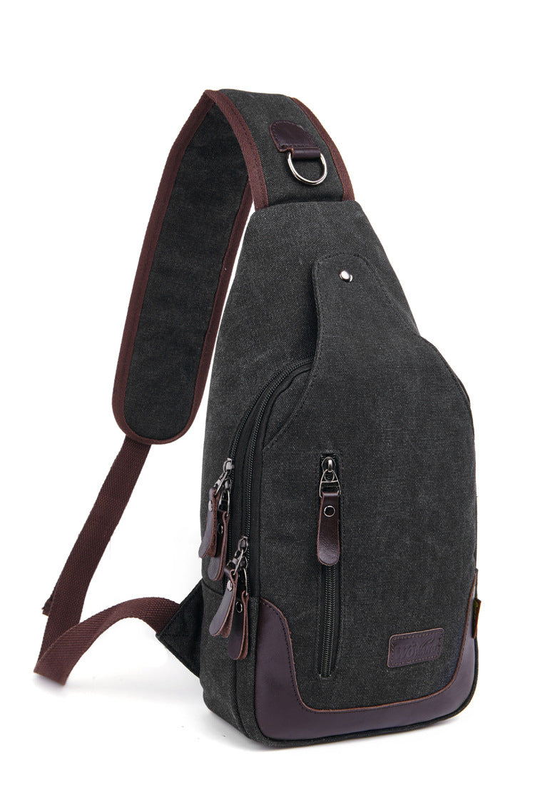 Men's Glamorous Durable Canvas Solid Color Men's Messenger Bags