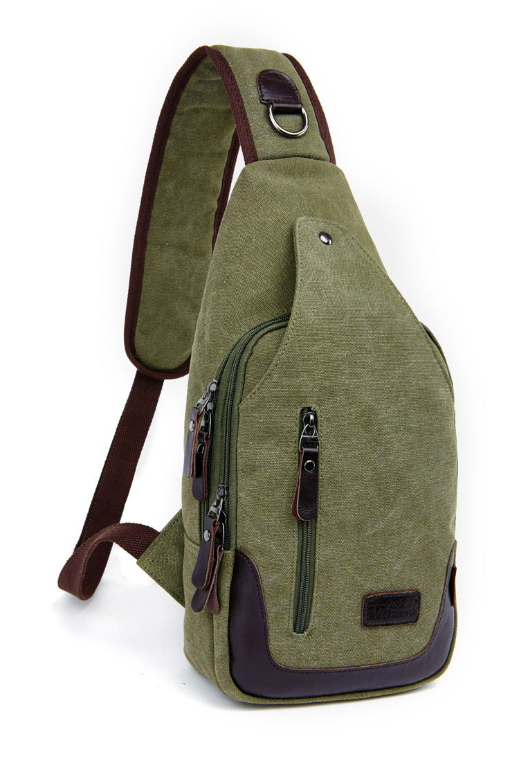 Men's Glamorous Durable Canvas Solid Color Men's Messenger Bags