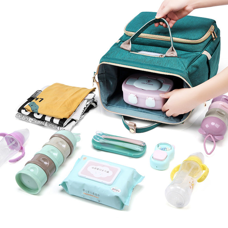 Fashion Large Capacity Charging Diaper Oxford Bags