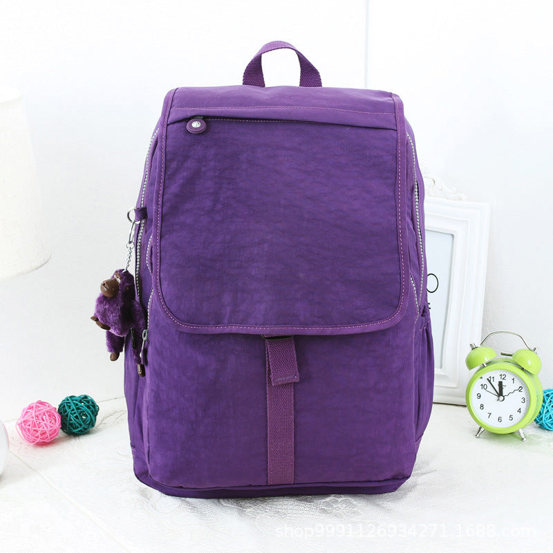 Women's Clearance Monkey Large Computer Nylon Cloth Backpacks