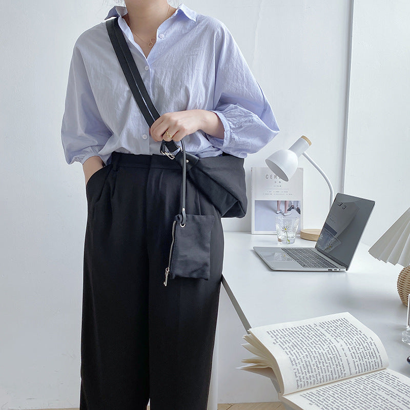 Women's Large Capacity Commuter Cloth Dumplings Niche Shoulder Bags