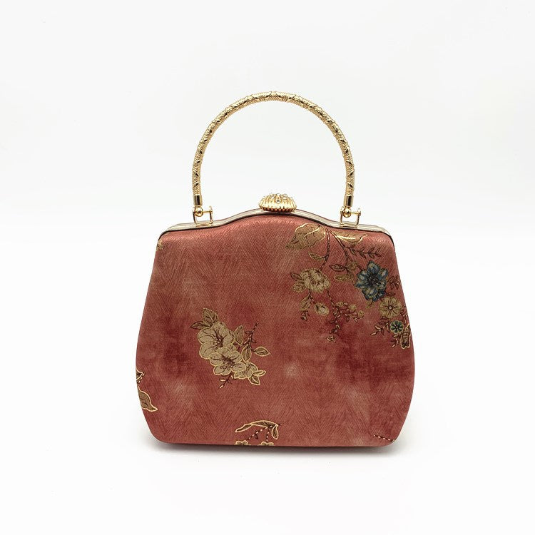 Style Handmade Retro Ethnic Silk Portable Bags