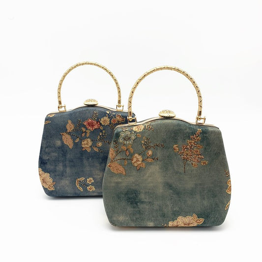 Style Handmade Retro Ethnic Silk Portable Bags