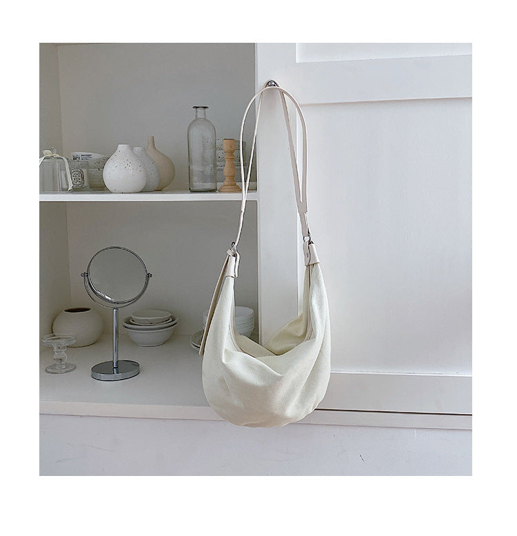 Women's Korean Style Fashion Simple Trendy Canvas Crossbody Bags