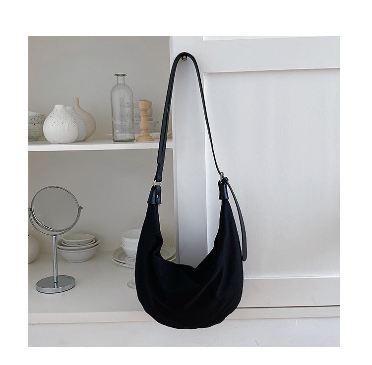 Women's Korean Style Fashion Simple Trendy Canvas Crossbody Bags