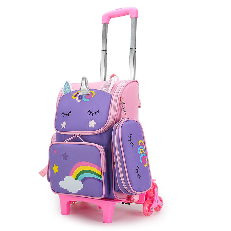 Primary Boys Cartoon Cute Spine Protection Elementary School Students' Schoolbags