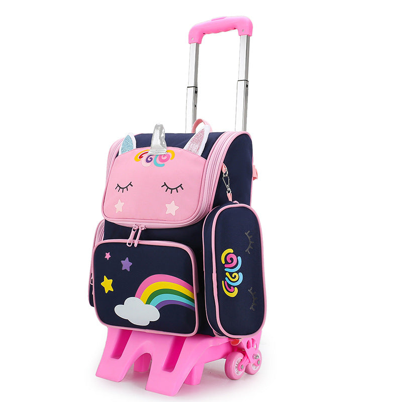 Primary Boys Cartoon Cute Spine Protection Elementary School Students' Schoolbags