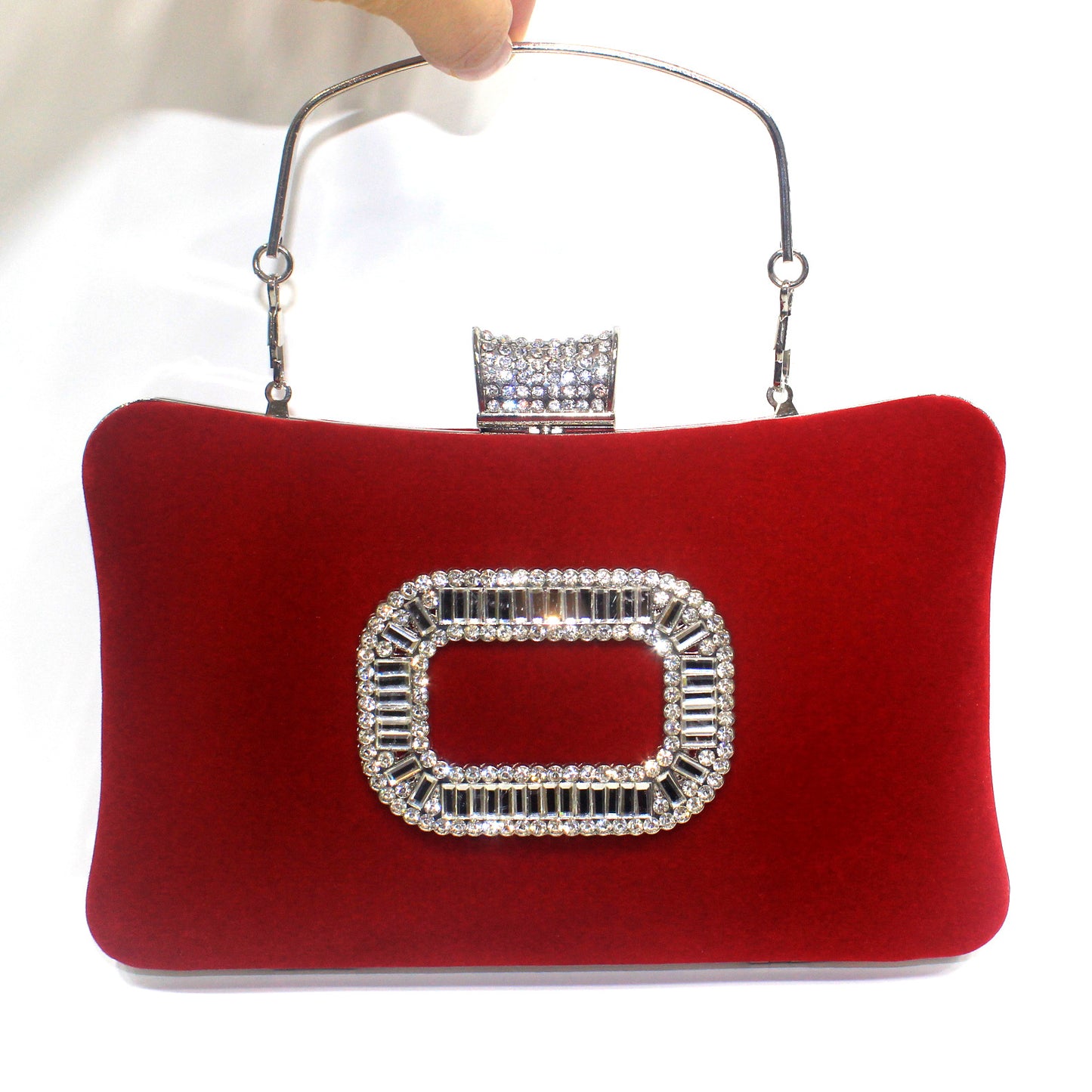 Women's Diamond Decorations Dinner Veet Dress Banquet Evening Bags