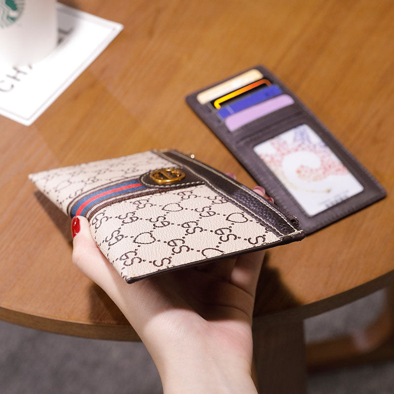 Women's Fashion Clutch Long Zip Genuine Leather Purses