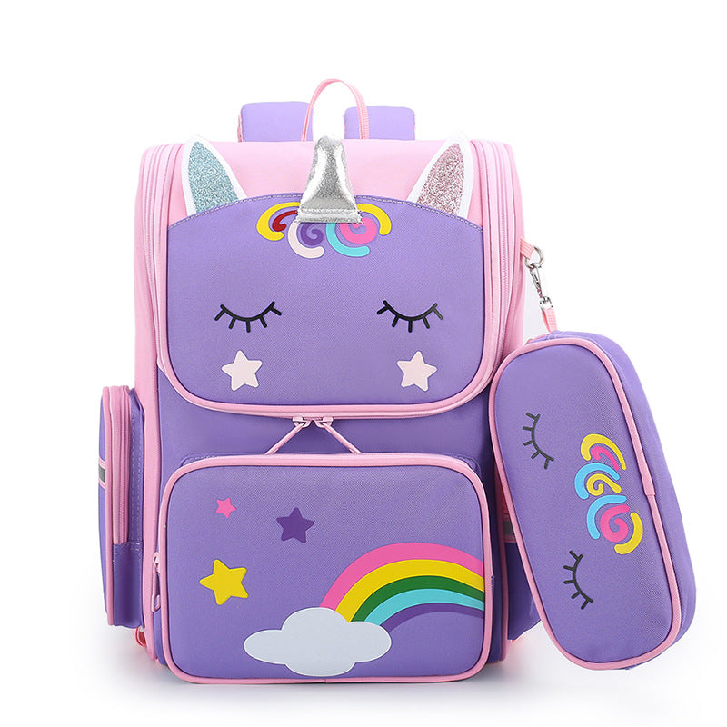 Primary Boys Cartoon Cute Spine Protection Elementary School Students' Schoolbags