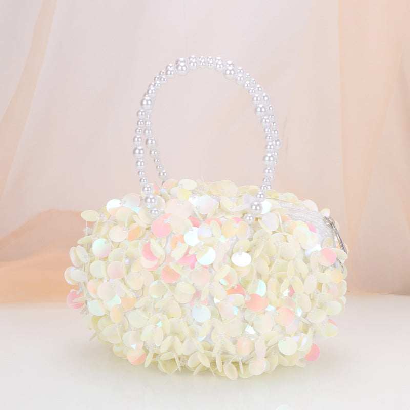 Fashion Pouch Sequin Cross Body Dinner Zipper Handbags