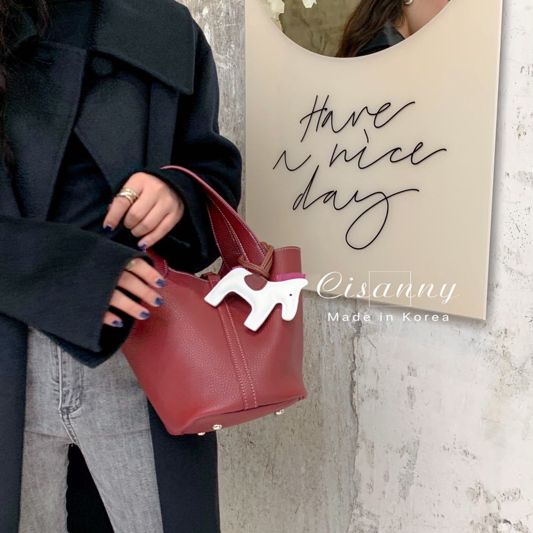 Portable Shopping Basket Fresh Simple Versatile Handbags