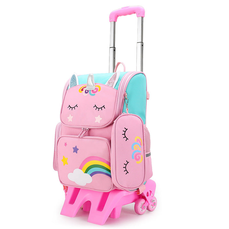 Primary Boys Cartoon Cute Spine Protection Elementary School Students' Schoolbags