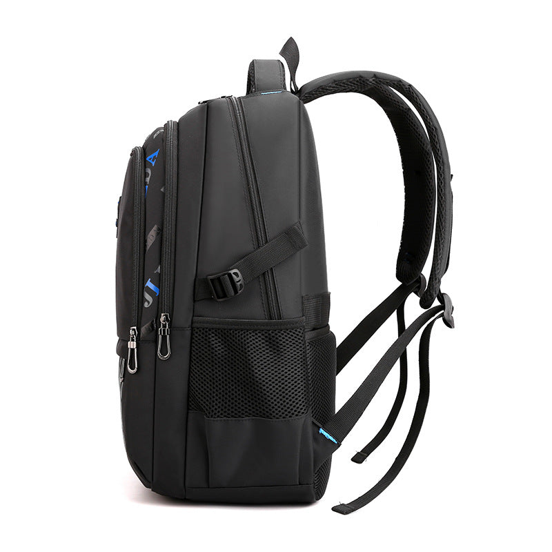 Male Boy Large Capacity Youth Black Middle School Students' Schoolbags