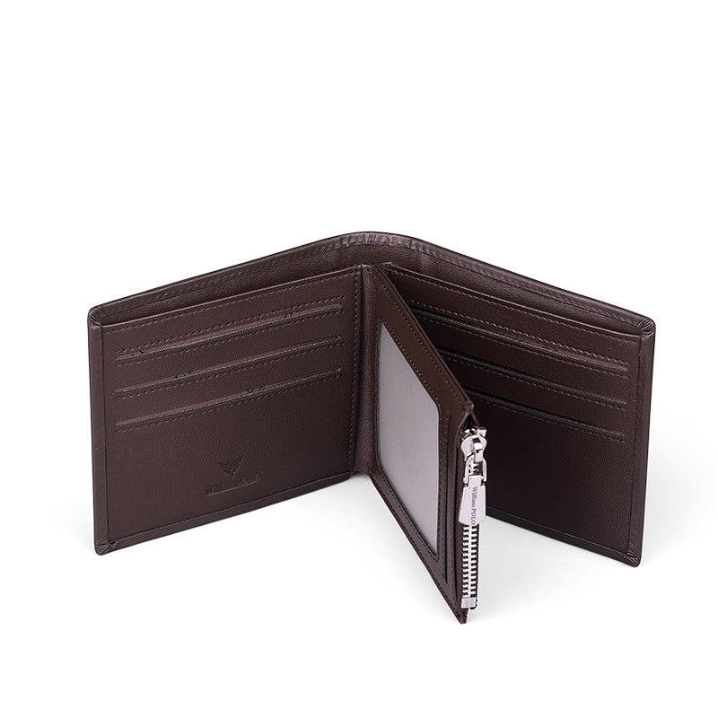 Men's Layer Cowhide Man's Leather With Gift Men's Wallets