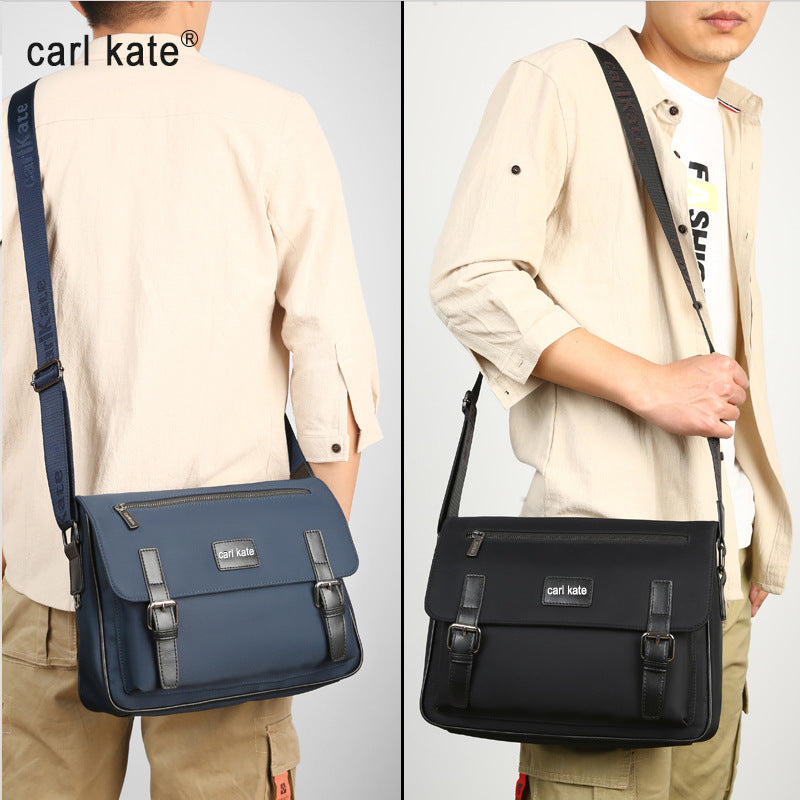 Men's Innovative Horizontal Nylon Fashion Trend Men's Shoulder Bags