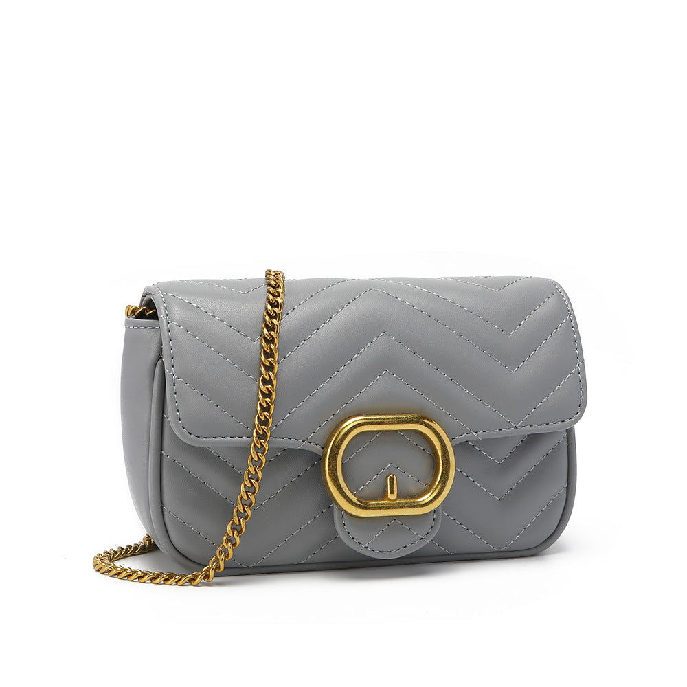 Women's Stylish British Style Classic Iron Chain Crossbody Bags