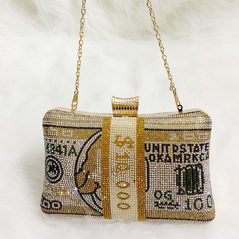 Trendy Unique Dinner Fashion Sweet Lady Crystal Evening Bags