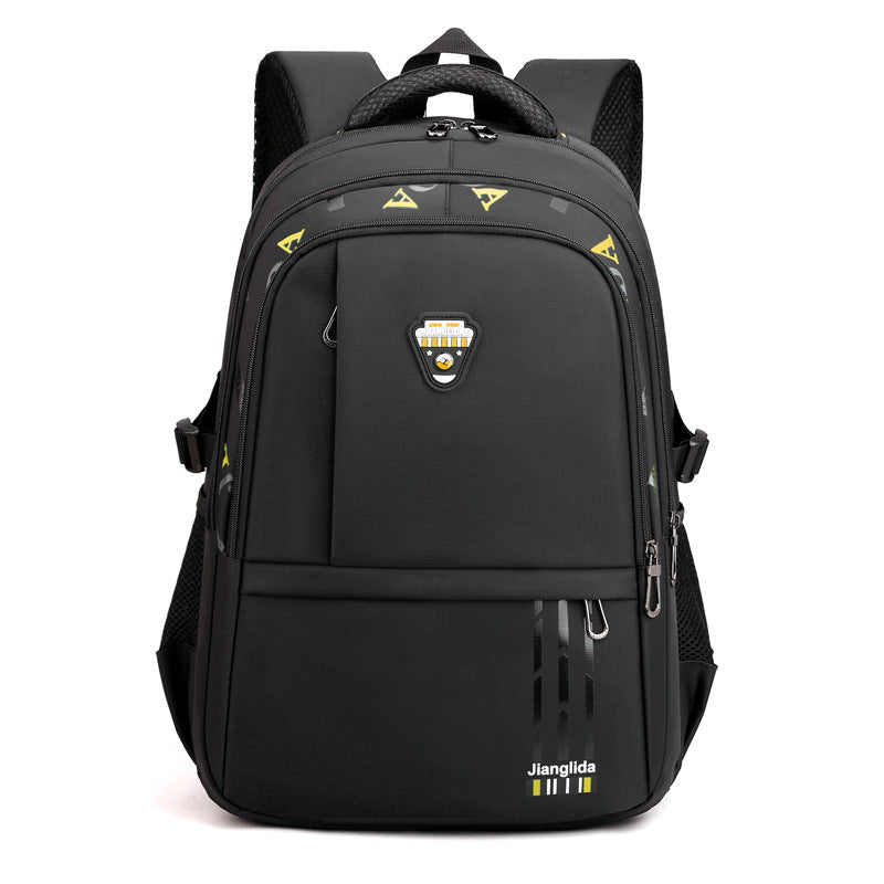Male Boy Large Capacity Youth Black Middle School Students' Schoolbags