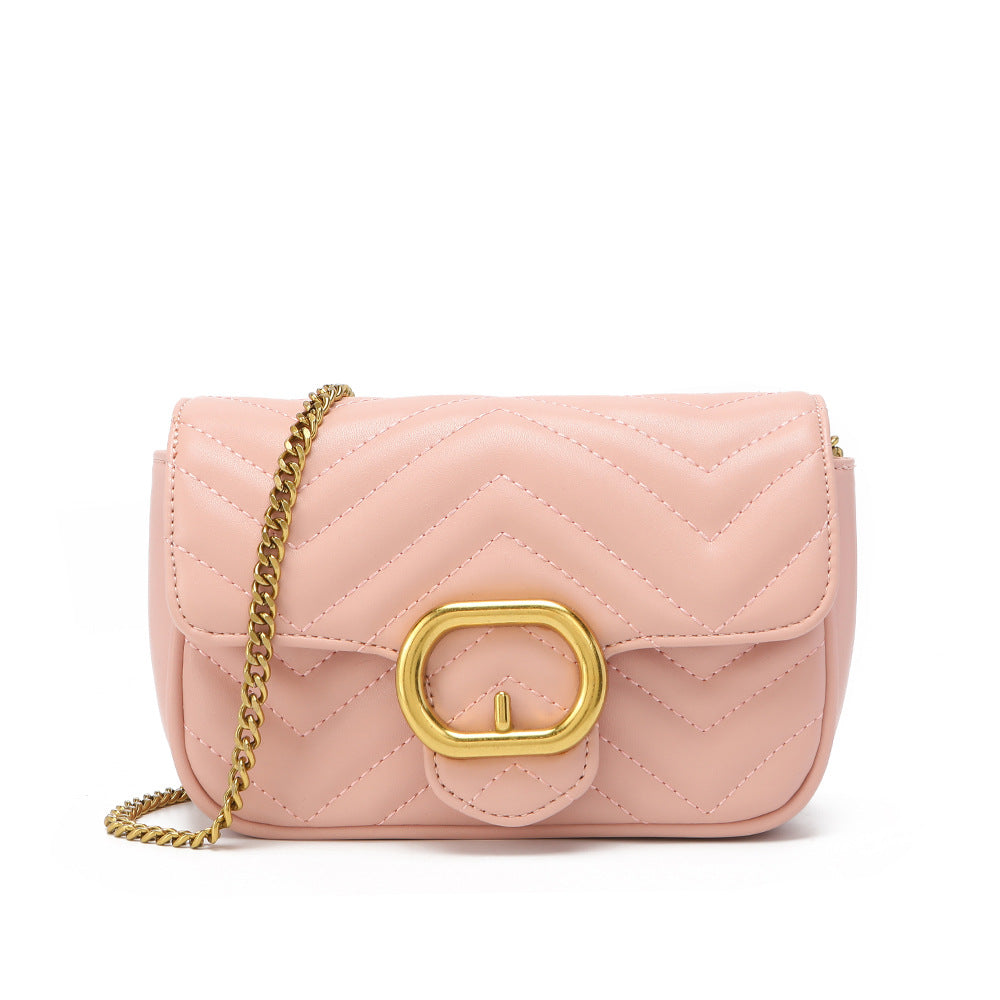 Women's Stylish British Style Classic Iron Chain Crossbody Bags