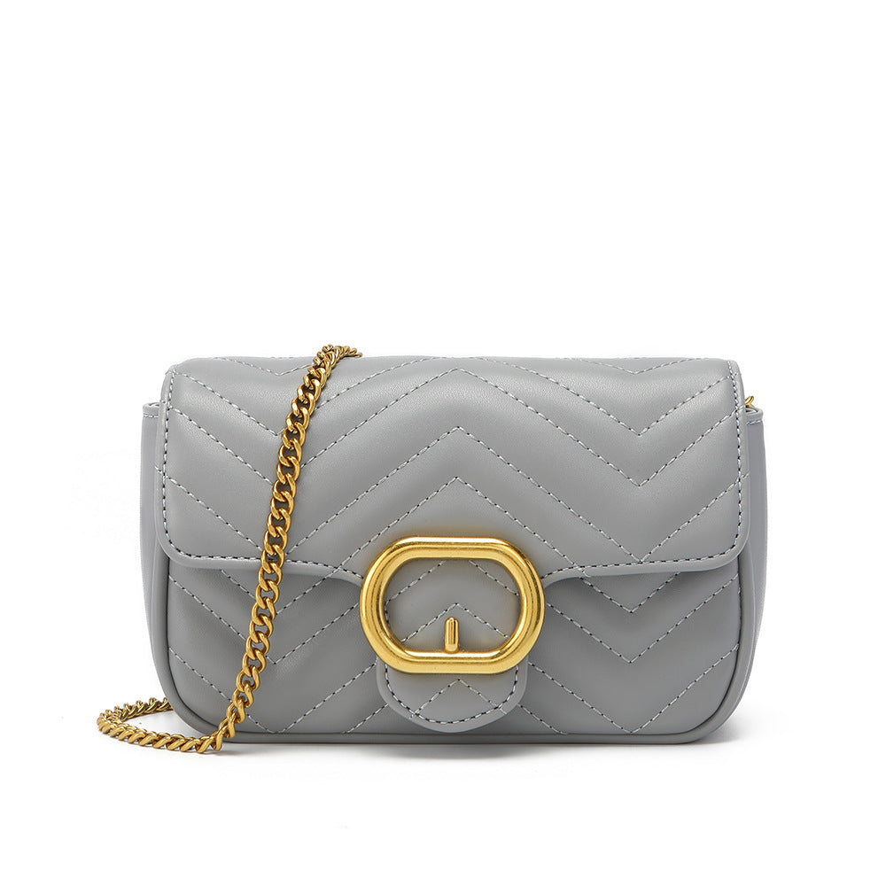 Women's Stylish British Style Classic Iron Chain Crossbody Bags