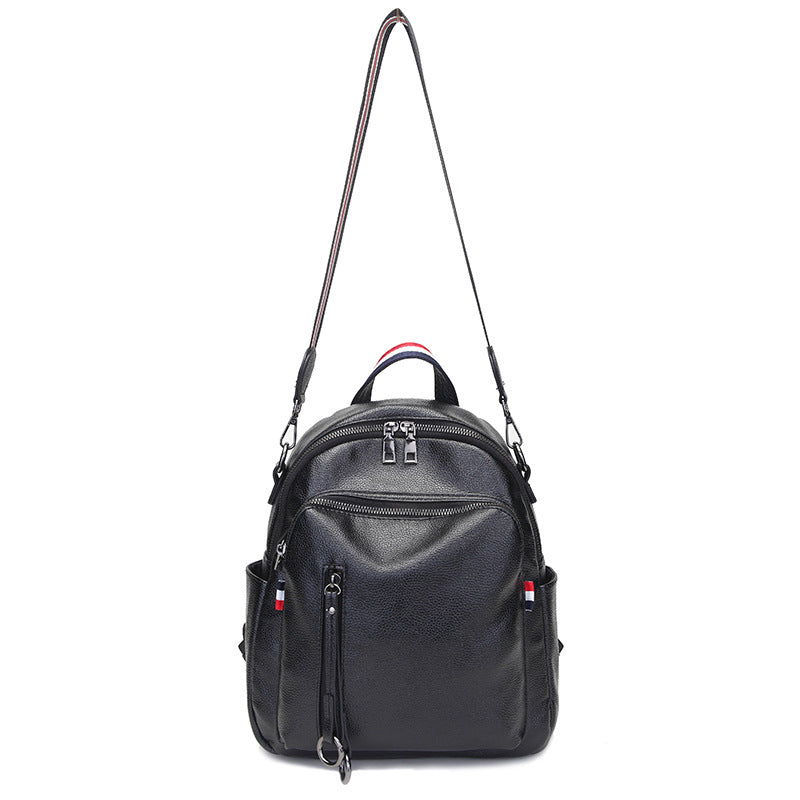 Women's Cool Korean Fashion Soft Leather Backpacks