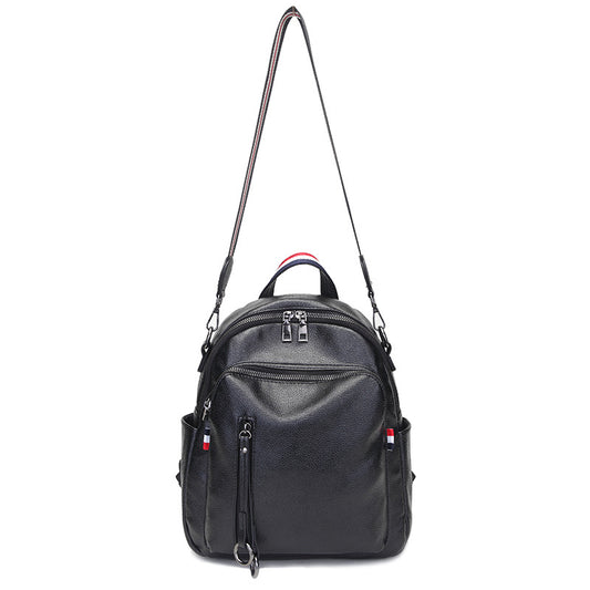 Women's Cool Korean Fashion Soft Leather Backpacks