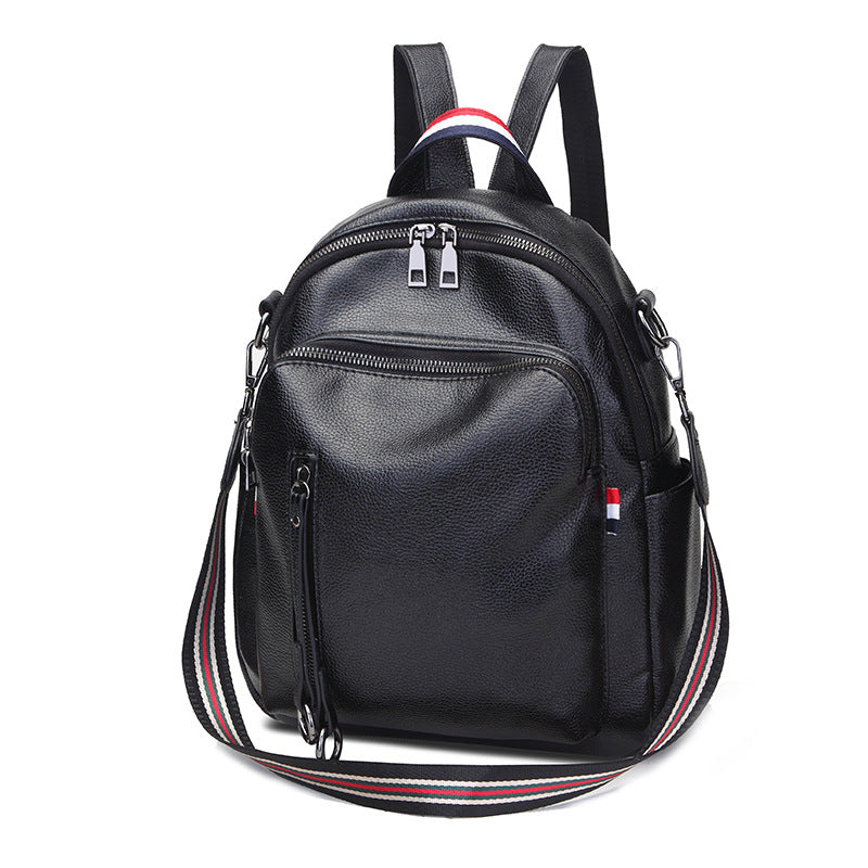 Women's Cool Korean Fashion Soft Leather Backpacks