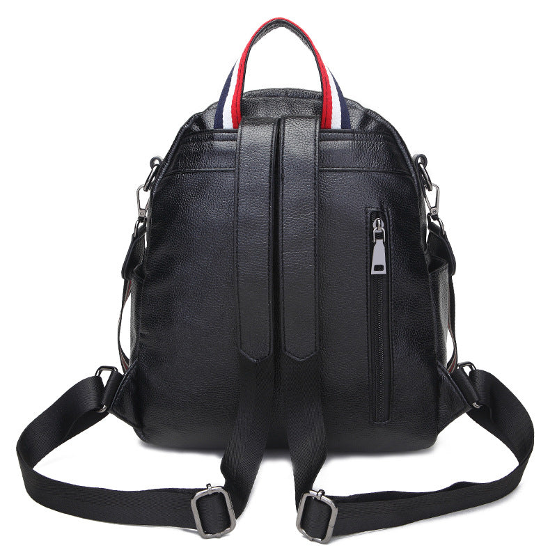 Women's Cool Korean Fashion Soft Leather Backpacks
