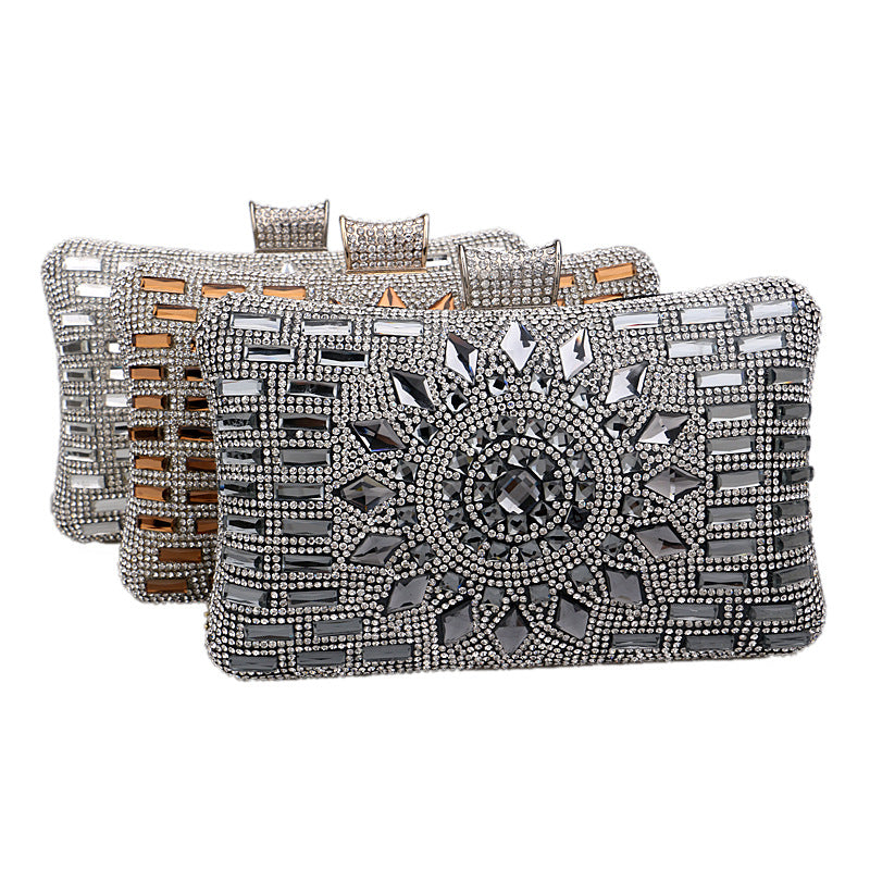 Women's Diamond Dinner Cheongsam Luxury Banquet Clutch Bags