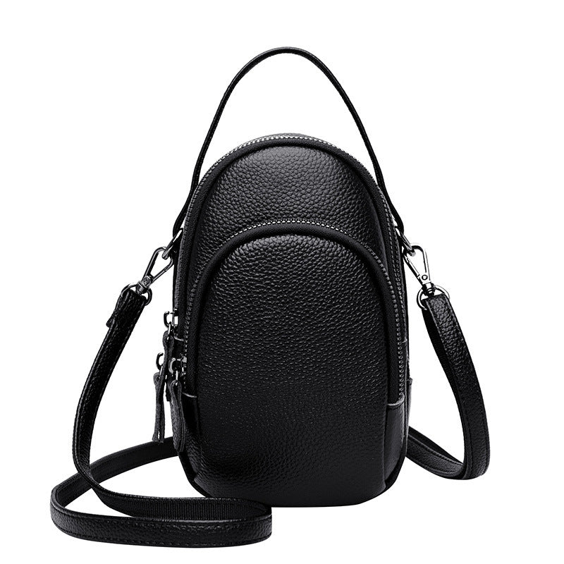 Women's Genuine Leather Simple Mobile First Layer Shoulder Bags